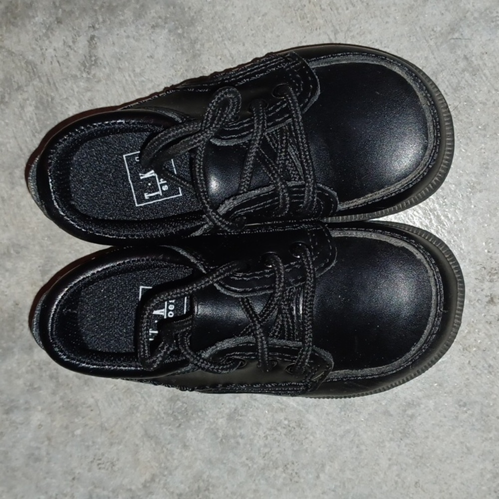 TKS black dress shoes size 5